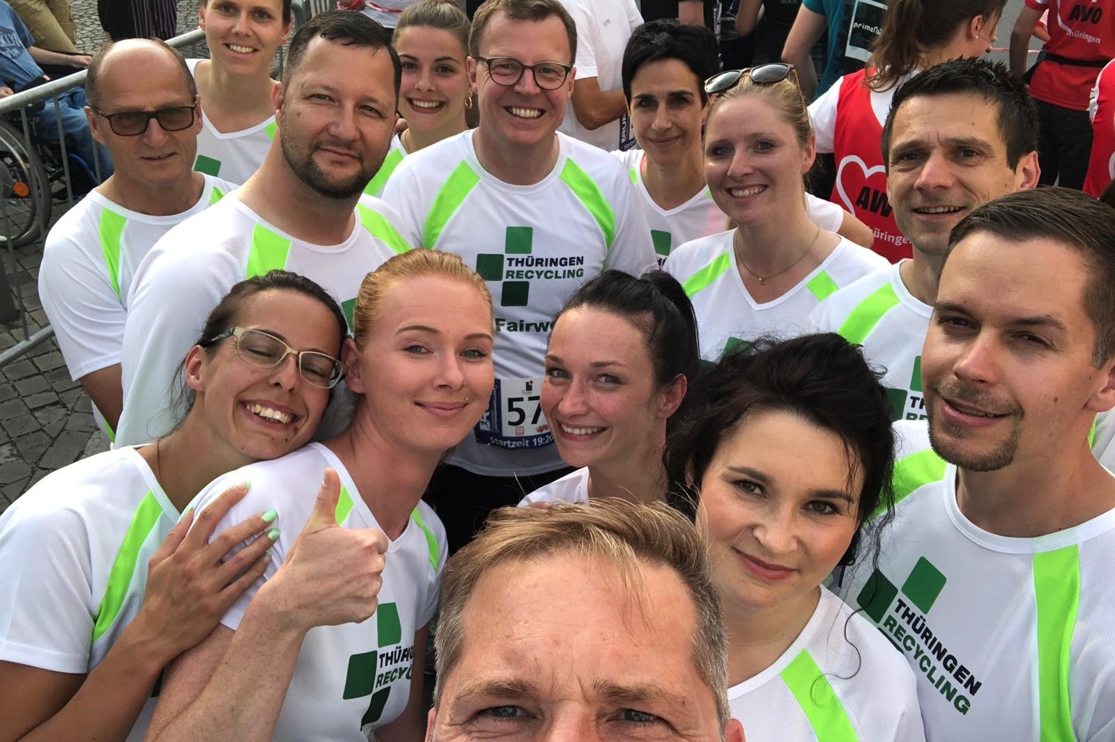 Team Thüringen Recycling beim Thüringer Unternehmenslauf RUN 2019